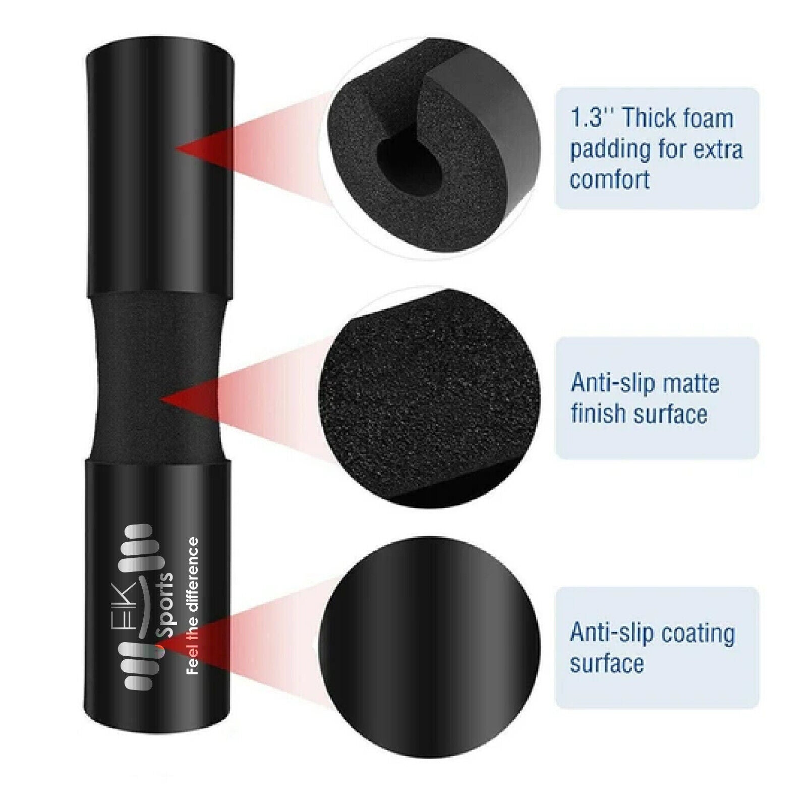 Barbell Pad Weight Lifting Squat Bar Padding Foam Gym Neck Shoulder Protection